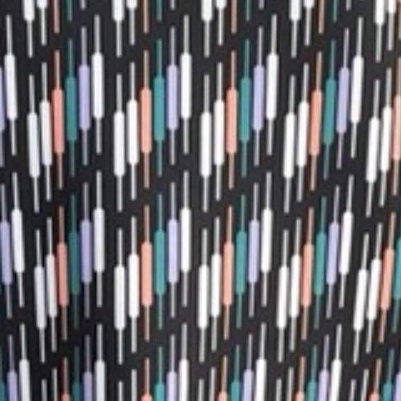 NWOT Bad Birdie Geometric Shapes Black Multicolor Sleeveless Golf Polo, Size L - Picture 6 of 16